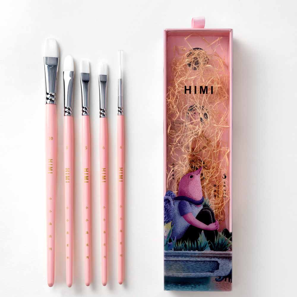 Himi - Miya Little Bird Set De 5 Pinceles Rosado image number 3.0