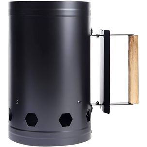 Chimenea De Acero Iniciador Fuego Carb&oacute;n R&aacute;pido Parrilla Wayu