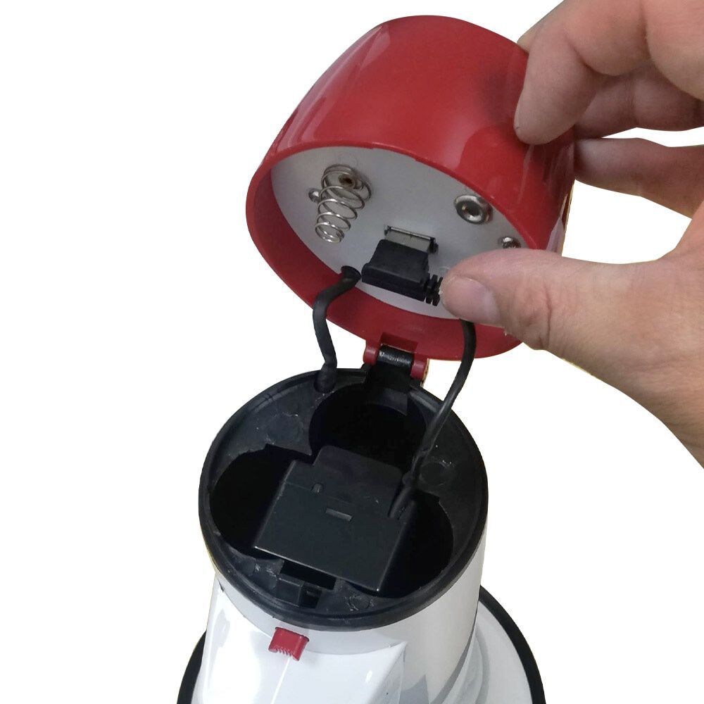 Meg&aacute;fono Amplificador 25w Recargable +micr&oacute;fono De Mano 500m image number 1.0