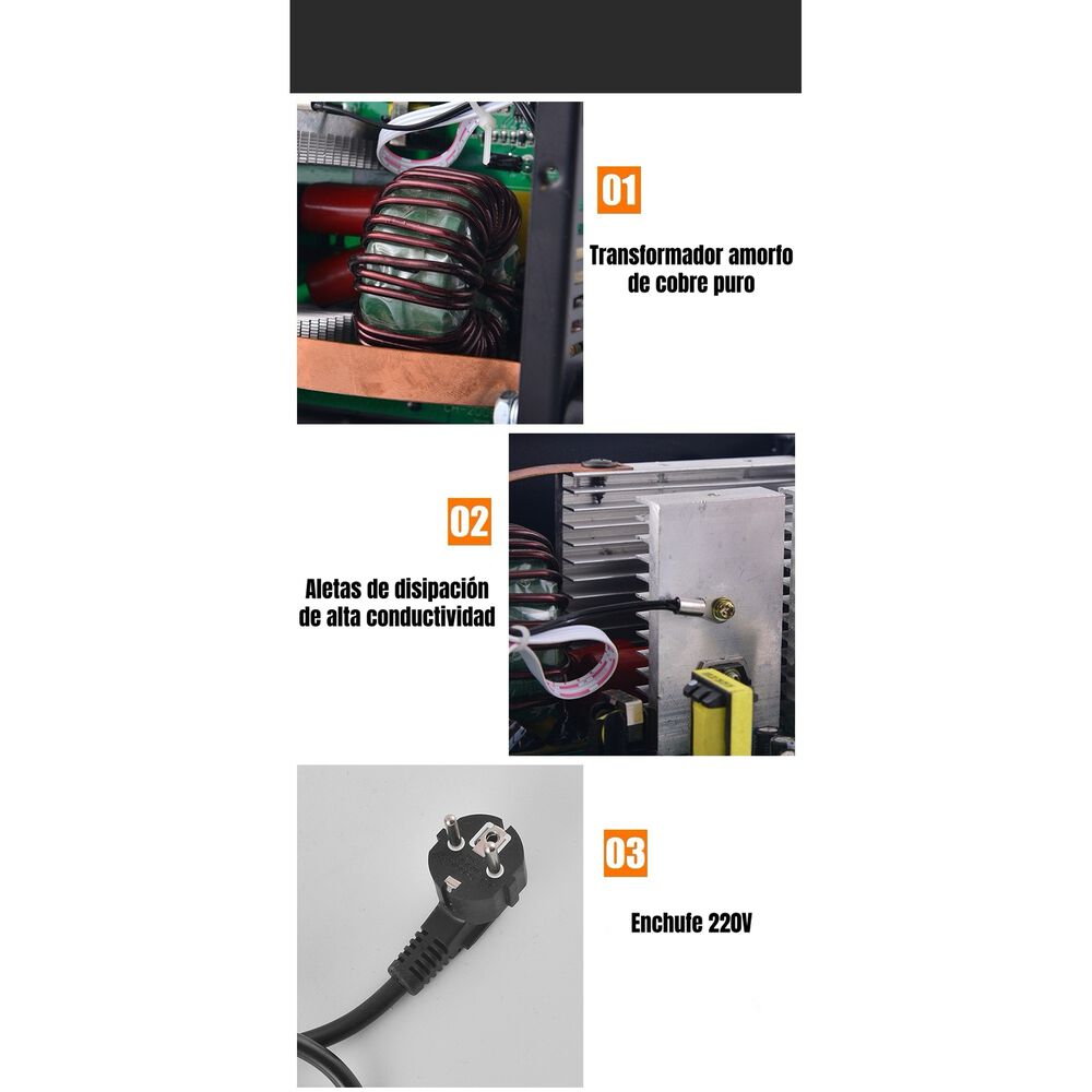 Soldadora Inverter 120a 220v Con Accesorios H01 image number 2.0