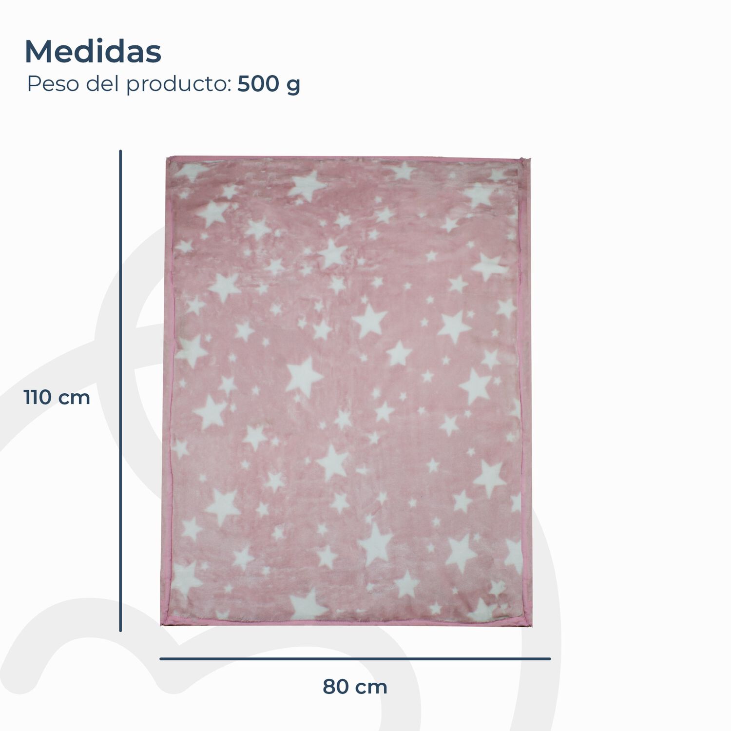 Saco Con Broche Ultra Soft Estrella 80x110cm Rosado Bebesit image number 3.0