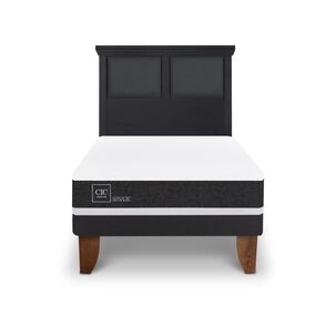 Cama Europea Cic Ortopedic / 1.5 Plazas / Base Normal + Respaldo