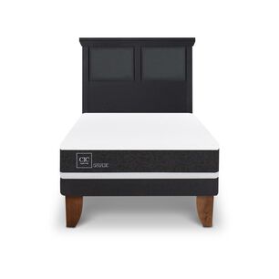 Cama Europea Cic Ortopedic / 1.5 Plazas / Base Normal + Respaldo