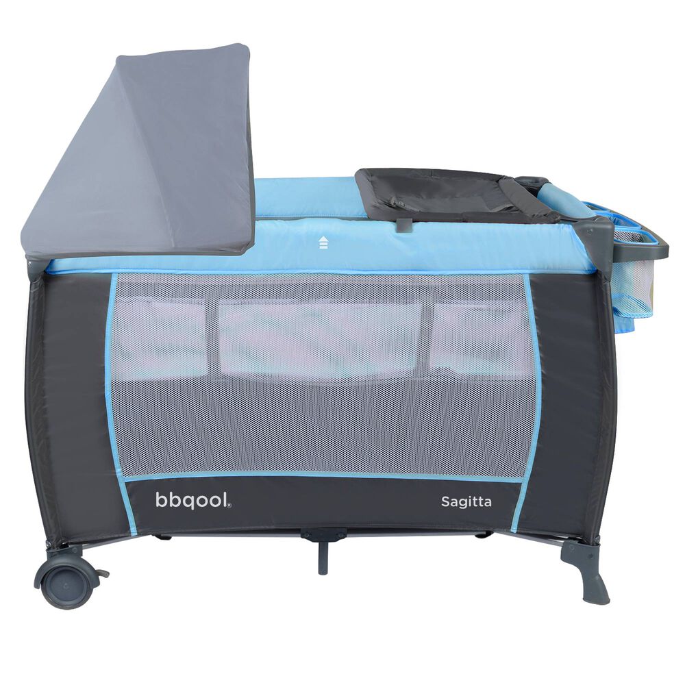 Cuna Playard Sagitta Blue + Colch&oacute;n De Espuma image number 3.0