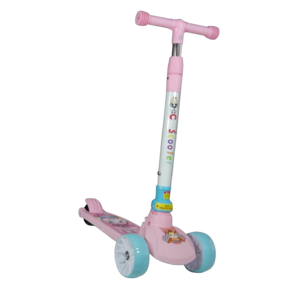 Scooter Monopatín Niños Rosado Blanco image number 2.0