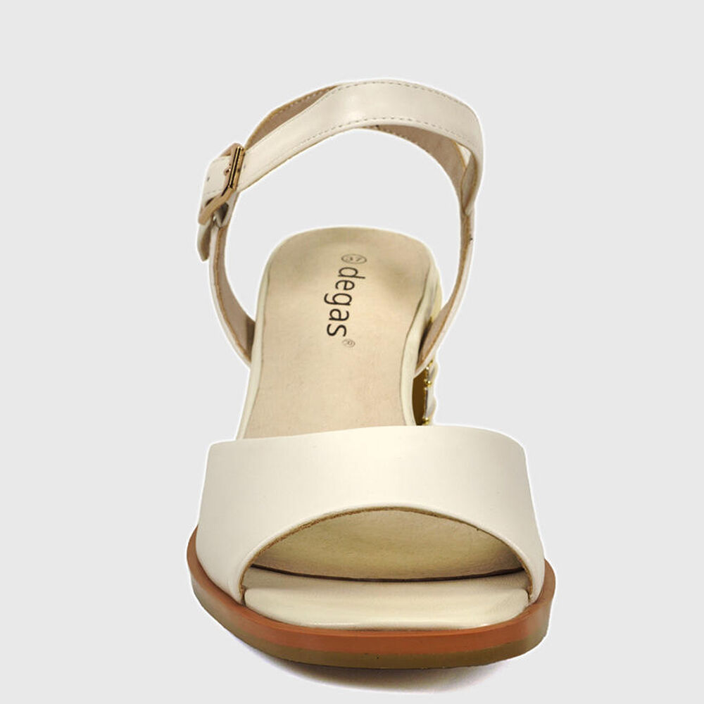 Sandalia Cuero Javi Blanco image number 2.0