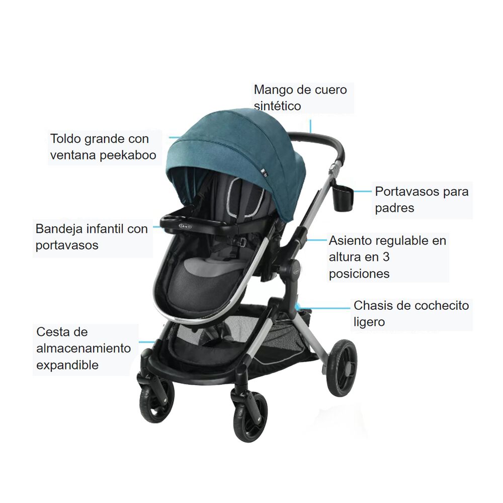 Coche Travel System Modes Nest Bayfield Graco image number 2.0