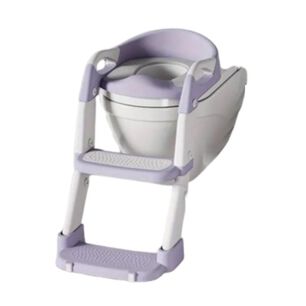 Asiento De Ba&ntilde;o Plegable Multifuncional 3en1 Infantil Morado