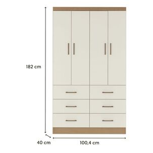Cl&oacute;set Exit / 4 Puertas / 6 Cajones