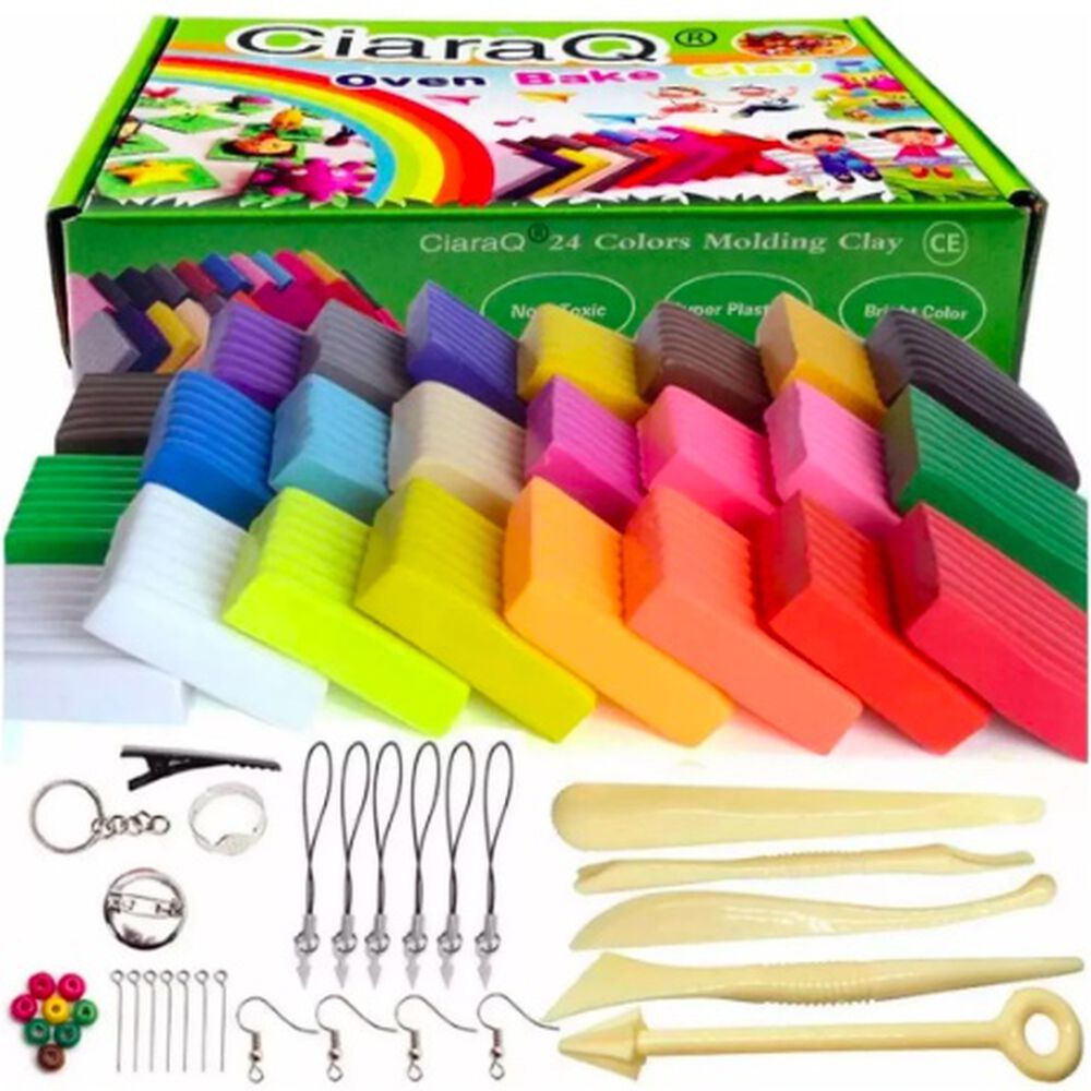 Kit De Inicio De Arcilla Polimérica 24 Colores image number 2.0