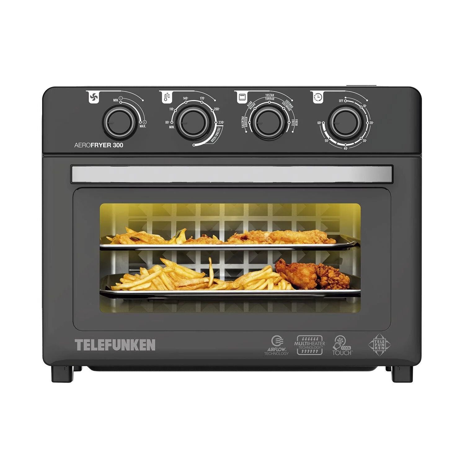 Horno Freidora De Aire Telefunken Aerofryer 300 30l 2100w image number 1.0