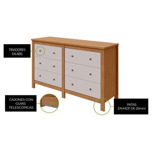 Comoda Di Poretti Design Comoda Maggiore / 6 Cajones