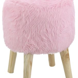 Pouf Bird Rosado Piel Sint&eacute;tica 35x35x45 Cm M&aacute;xima Design