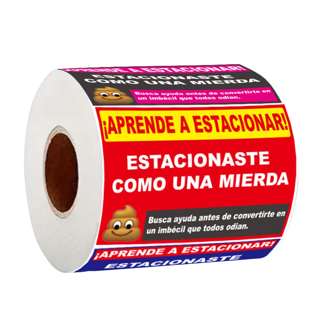 Pack Sticker Pegatinas Divertidas De Advertencia Estacionar image number 4.0