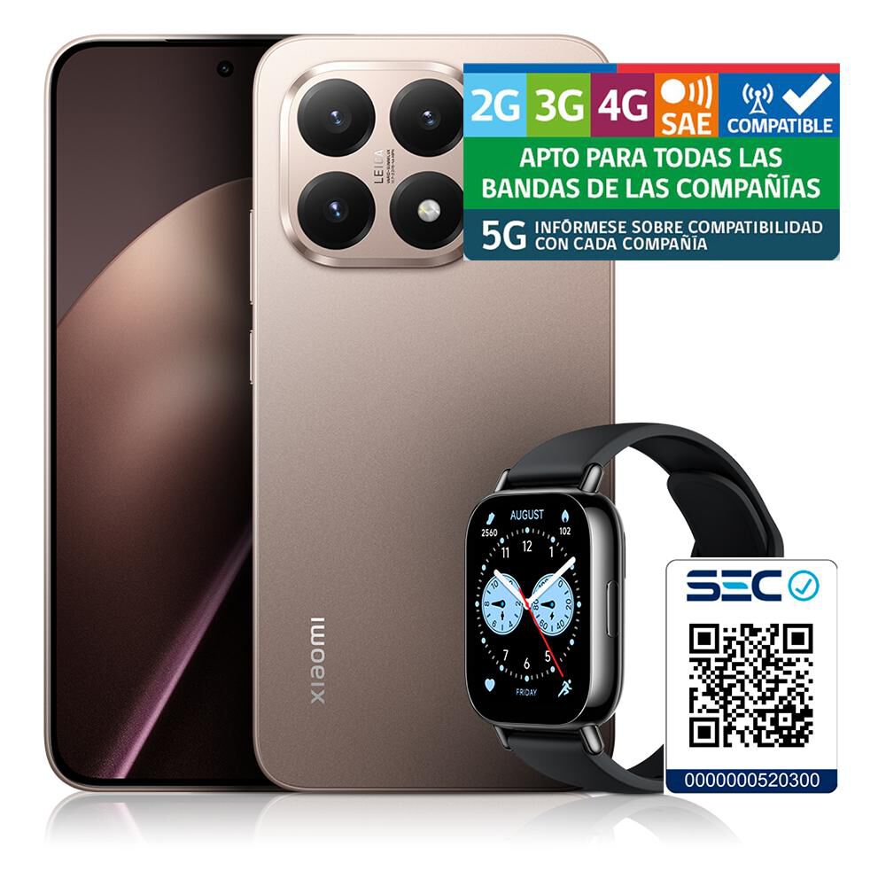Smartphone Xiaomi 15T / 5G / 512 GB / Rose Gold / Liberado + Watch 5 Lite image number 4.0