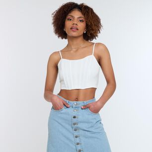 Polera Crop Tirantes Con Deslizadores Mujer Rolly Go