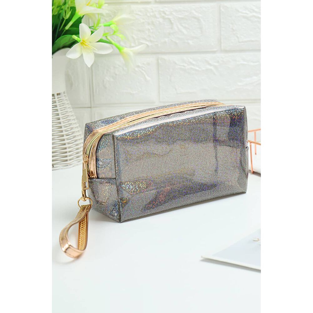 Cosmetiquero Maquillaje Square Pu Transparente Gloriahoon image number 4.0