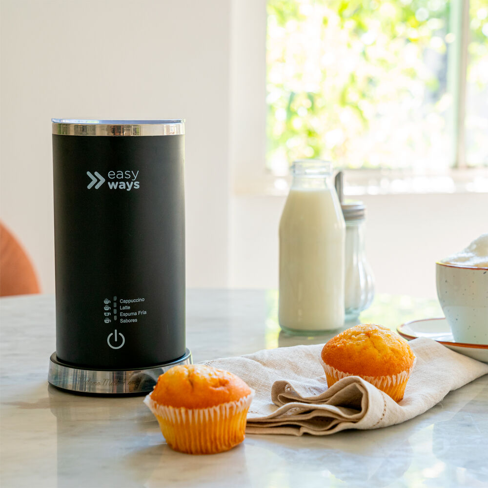 Cafetera Milano Coffee Gris + Espumador Leche Easyways image number 3.0