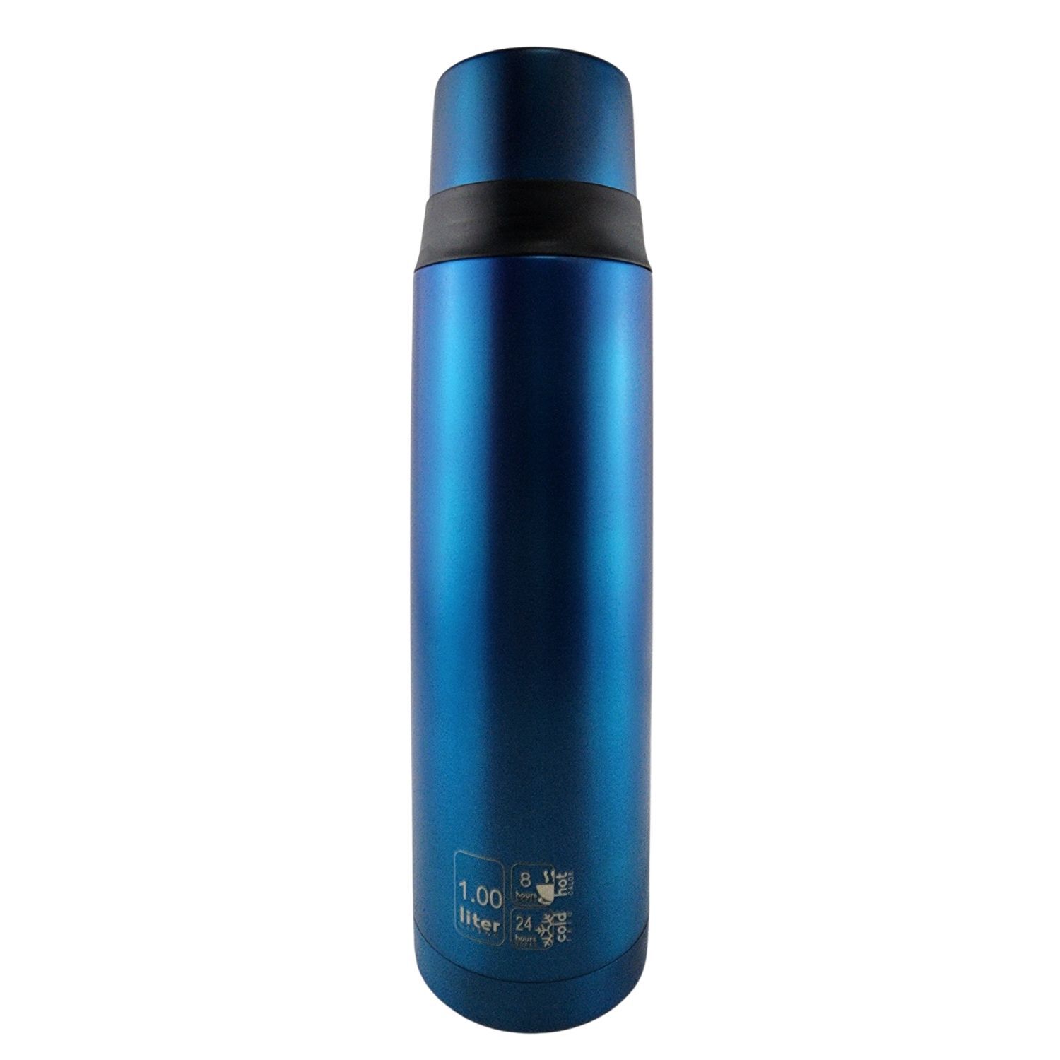 Termo Mega Slim Iv 1l Acero Inoxidable Te Cafe Outdoor Azul image number 1.0