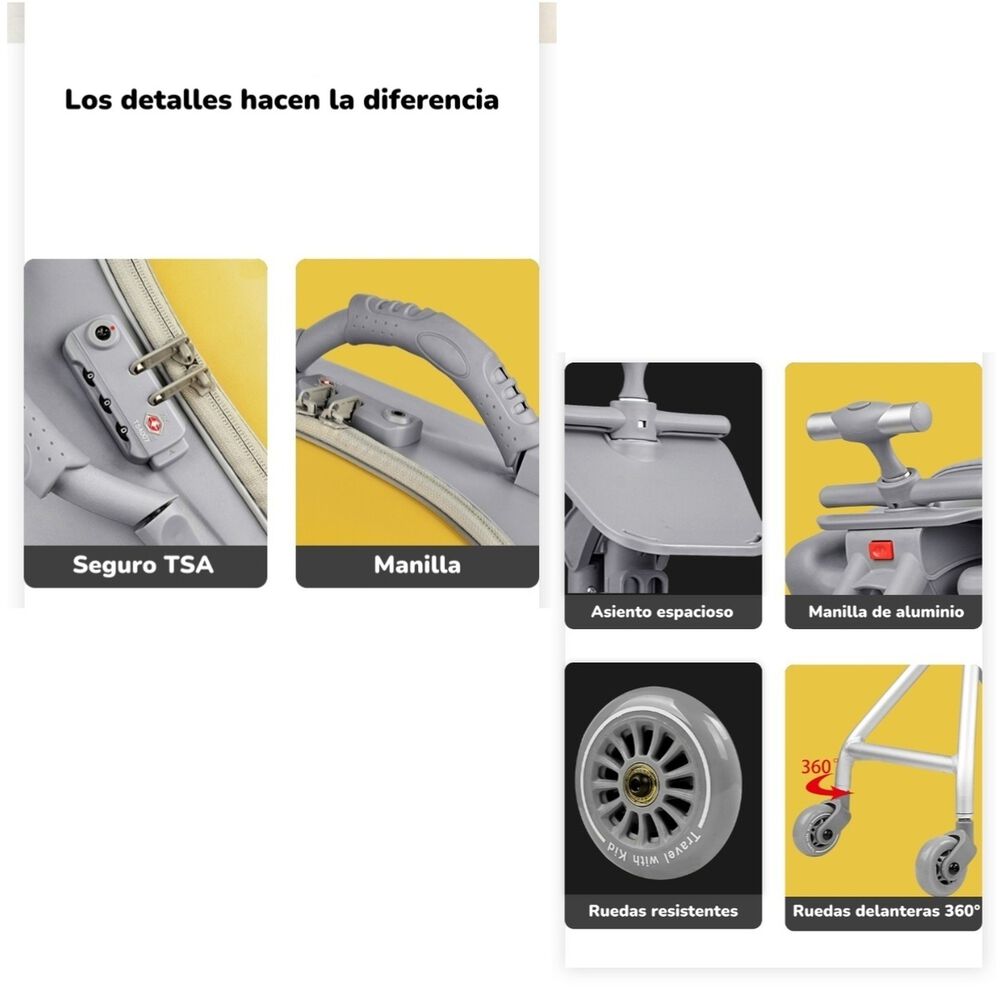 Maleta De Viaje Infantil Convertible 2 En 1 By Lubabycas image number 5.0