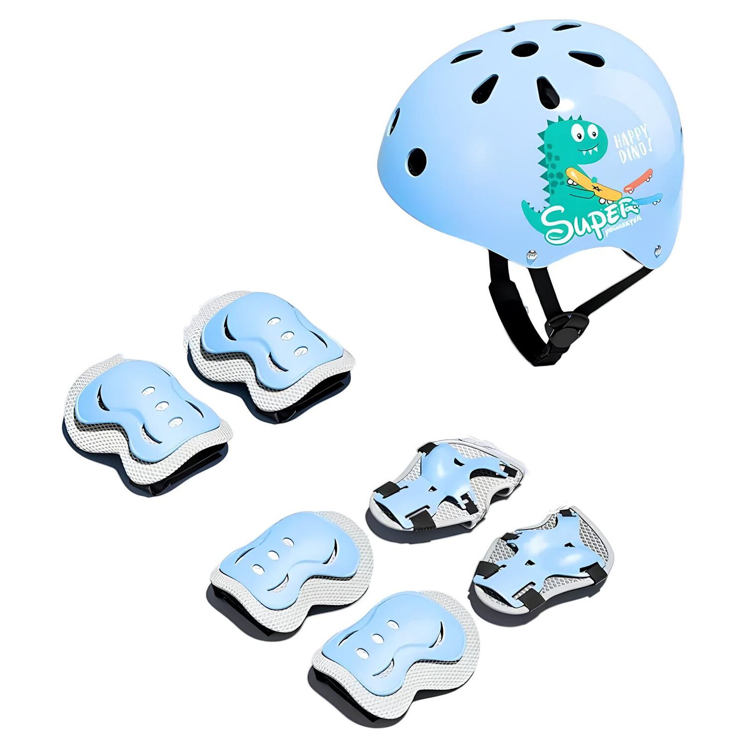 Casco Infantil Y Set De Protecci&oacute;n 6 Piezas S&uacute;per Lubabycas image number 0.0