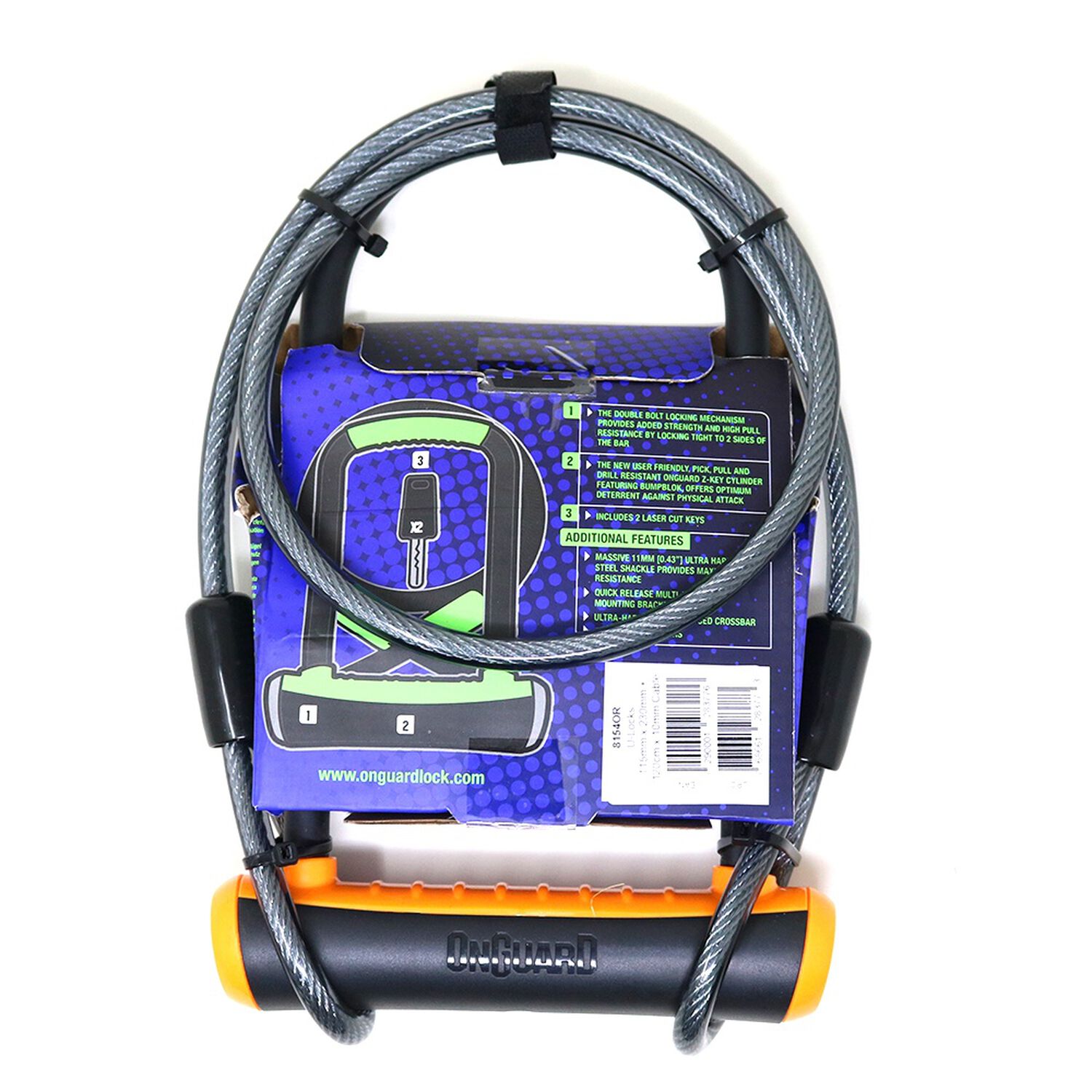 Candado Bicicleta Onguard U-lock Neon Con Cable image number 10.0