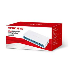 Switch De Escritorio Mercusys Ms108, 8 Puertos, 10/100 Mbps, Tecnolog&iacute;a Half/full Duplex