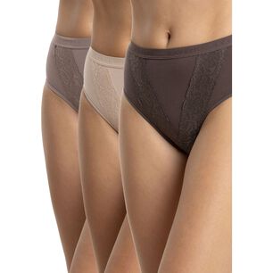 Pack 3 Calzones Maxi Algod&oacute;n Mujer Kayser P310.80n-mor