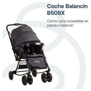 Coche Cuna Paseo Bebesit Balancin Sx Negro Melange
