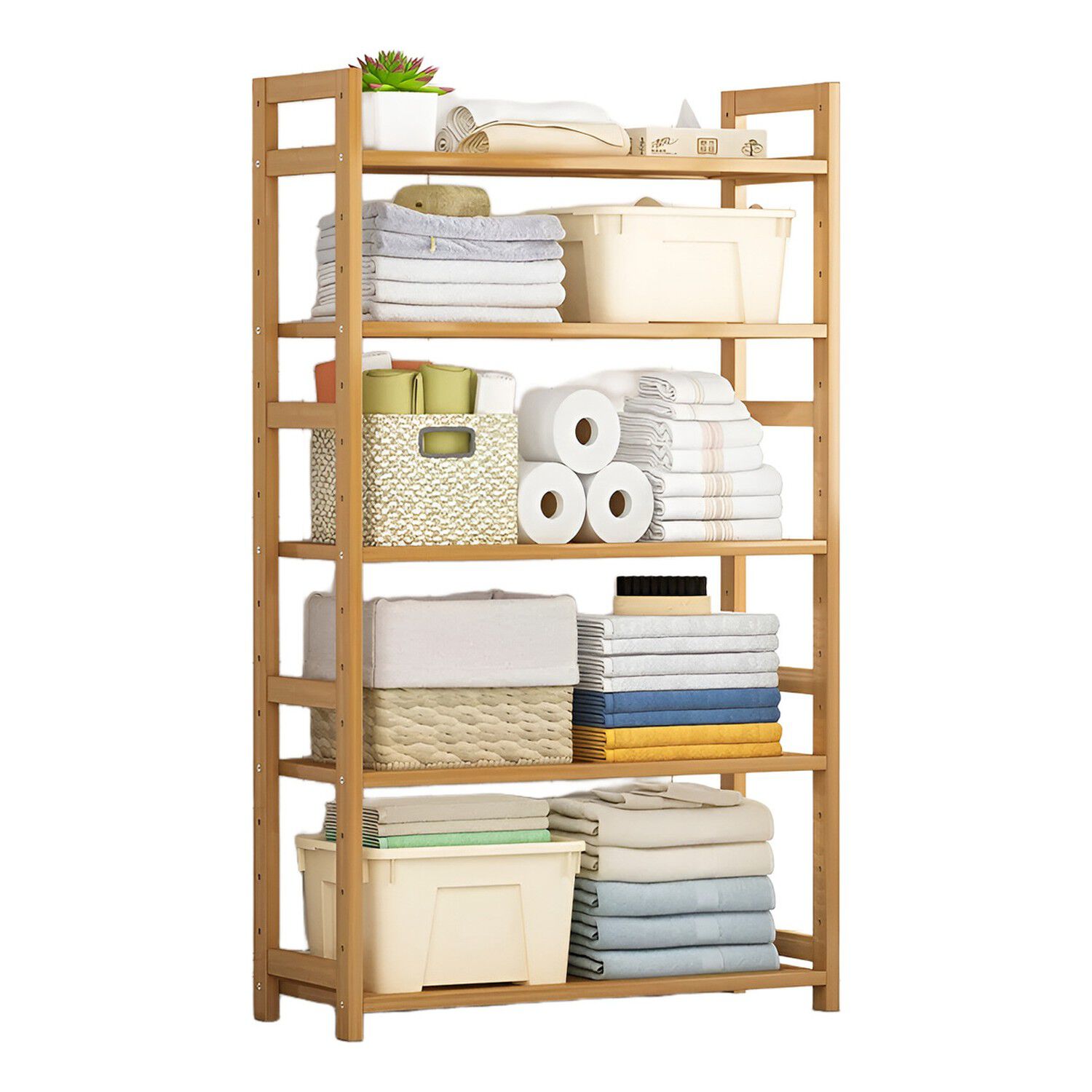Organizador Bamb&uacute; Ajustable 5 Niveles Cocina Ba&ntilde;o image number 0.0