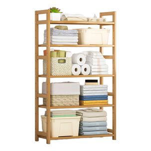 Organizador Bambú Ajustable 5 Niveles Cocina Baño