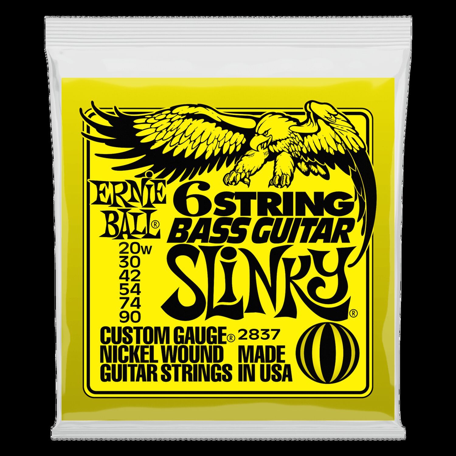 Cuerdas Bajo El&eacute;ctrico De 6 Slinky 20w-90 Ernie Ball 2837 image number 0.0