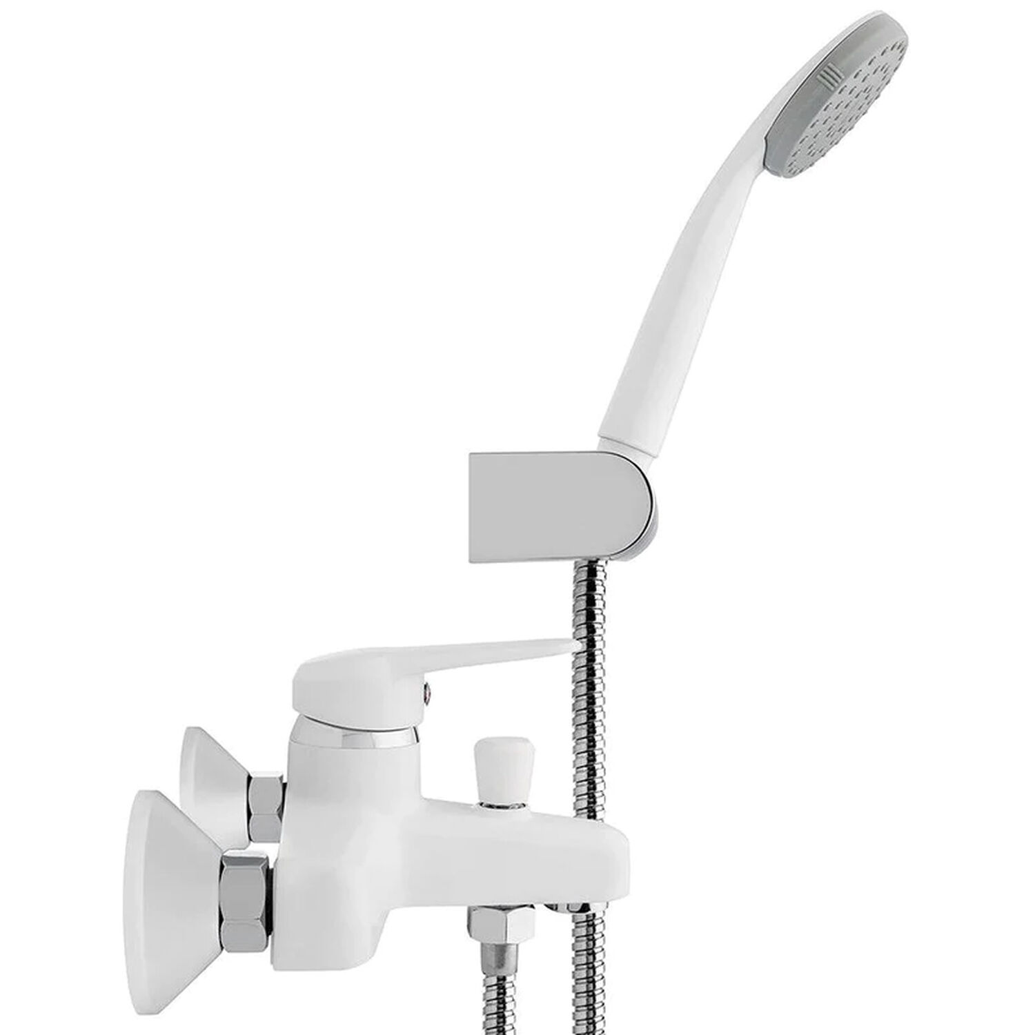 Monomando Llave Grifo Para Tina Ducha Modelo Padova Stretto Color Blanco image number 1.0