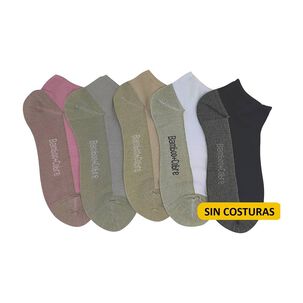 Calcetas Tobilleras Sin Costuras Para Mujer Con Bambu Y Cobre - Docena