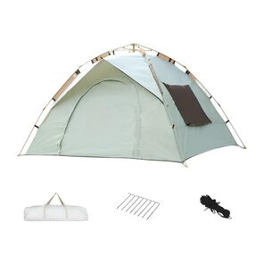 Carpa Camping Autom&aacute;tica 4 Personas Con Accesorios Roof Gris