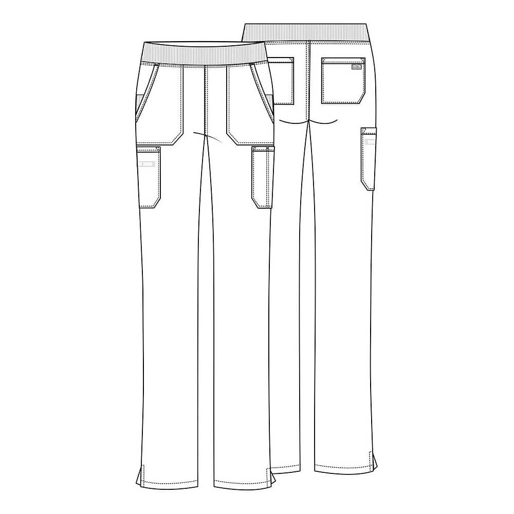 Conjunto Polera Y Pantal&oacute;n Clinico Cherokee Originals Royal image number 4.0