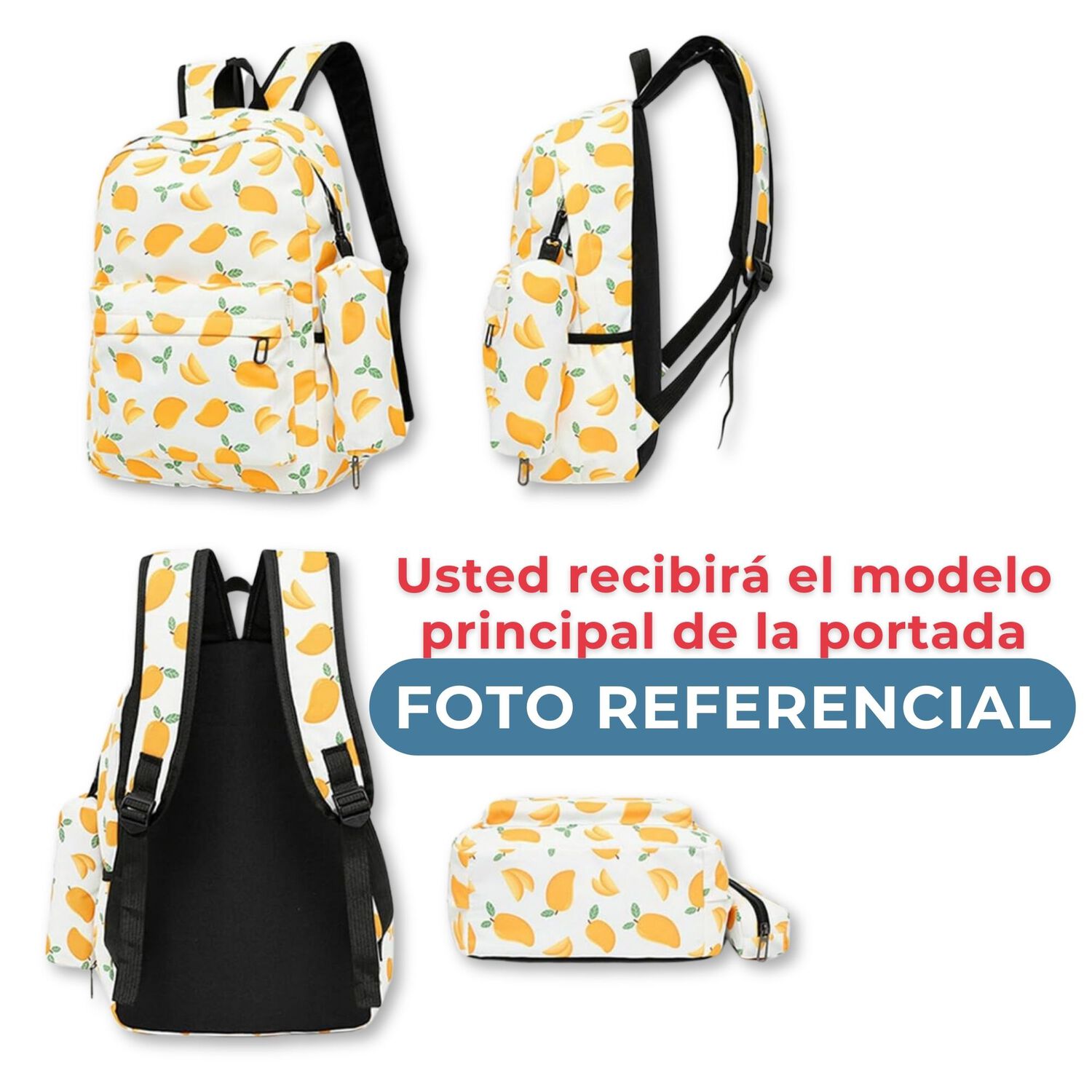 Pack Mochila Lonchera Estuche 43cm Juvenil Y Escolar Elephant image number 2.0