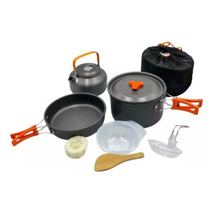 Set Ollas Camping 7 Piezas Aluminio Cocina Port&aacute;til