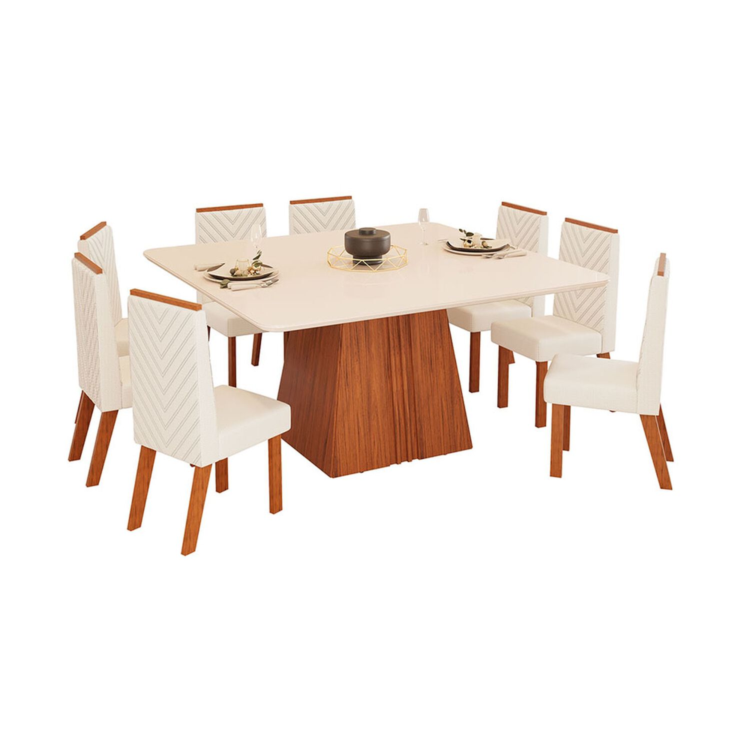 Juego De Comedor Vekkahome Italia 8 / 8 Sillas image number 4.0