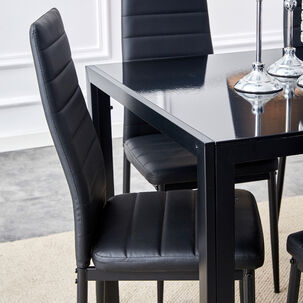 Pack 6 Silla De Comedor Boston Ii Negro