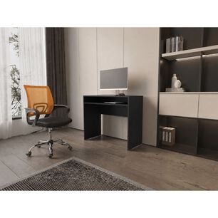 Combo Oficina New York 1 Escritorio Wengue + Silla Color Ergonomica Altura Ajustable