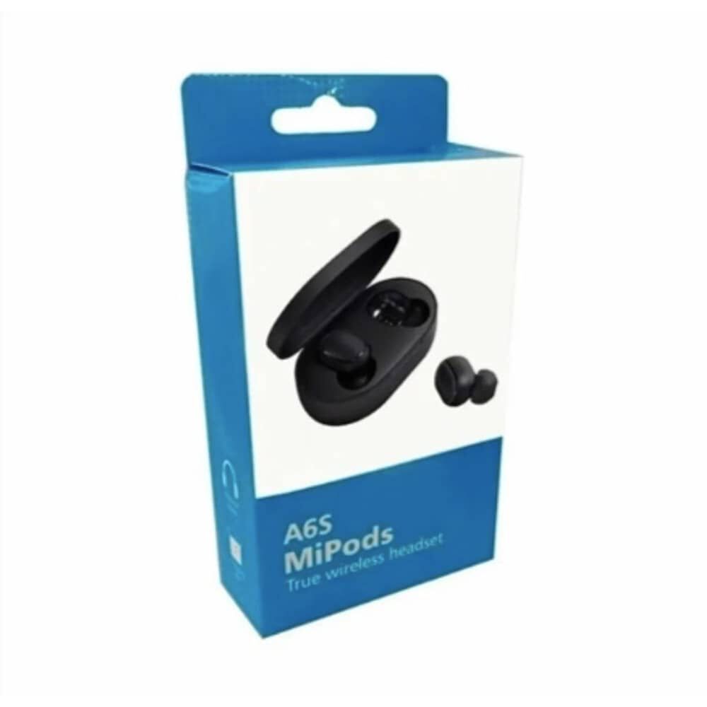 Aud&iacute;fonos Inal&aacute;mbricos Mipods A6s Headset Color Negro image number 2.0