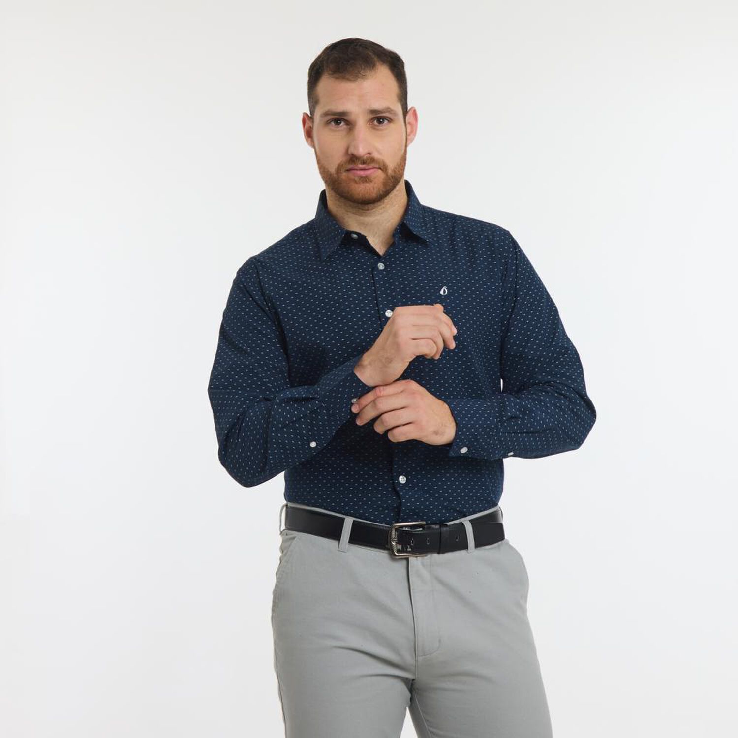 Camisa Cuadrille Regular Manga Larga Hombre Herald image number 0.0