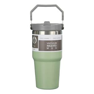 Mug Termo Inoxidable 600ml Verde Claro Para Café Agua Mug Termo Inoxidable 600ml Verde Claro Para Café Agua