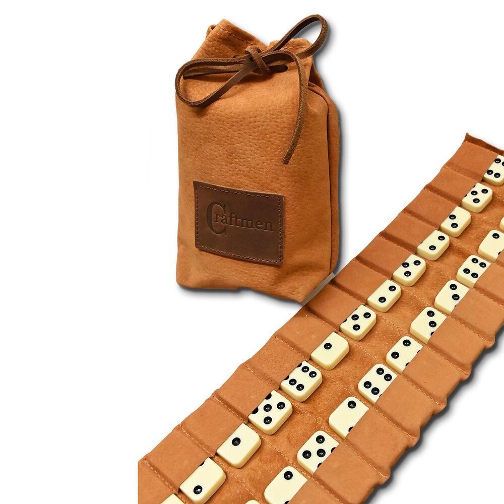 Juego Domino 28 Piezas Cuero Craftmen image number 0.0