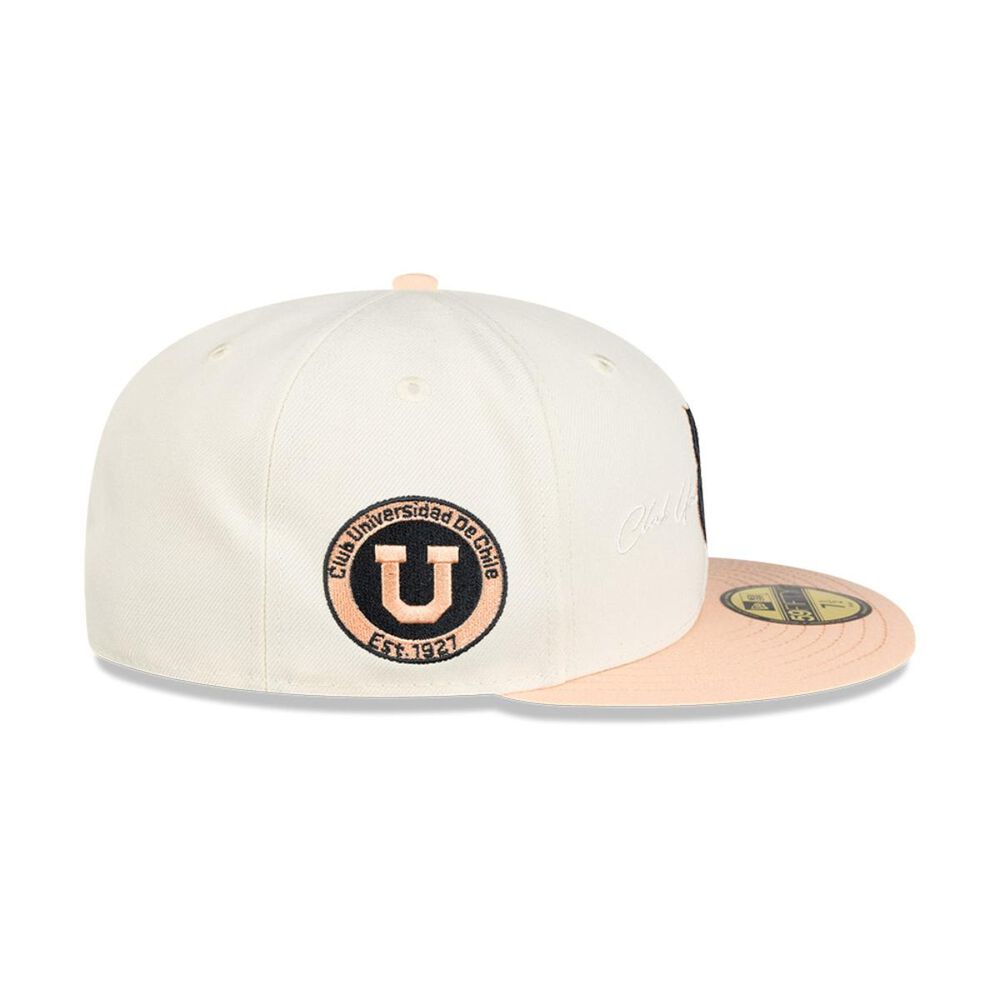 Gorra 59fifty Universidad De Chile Futbol White And Pink image number 3.0