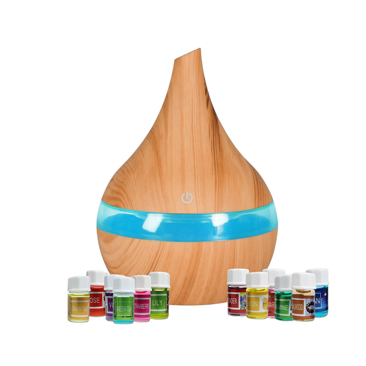 Pack Humidificador Marron Claro + 12 Esencias Aromaticas image number 0.0