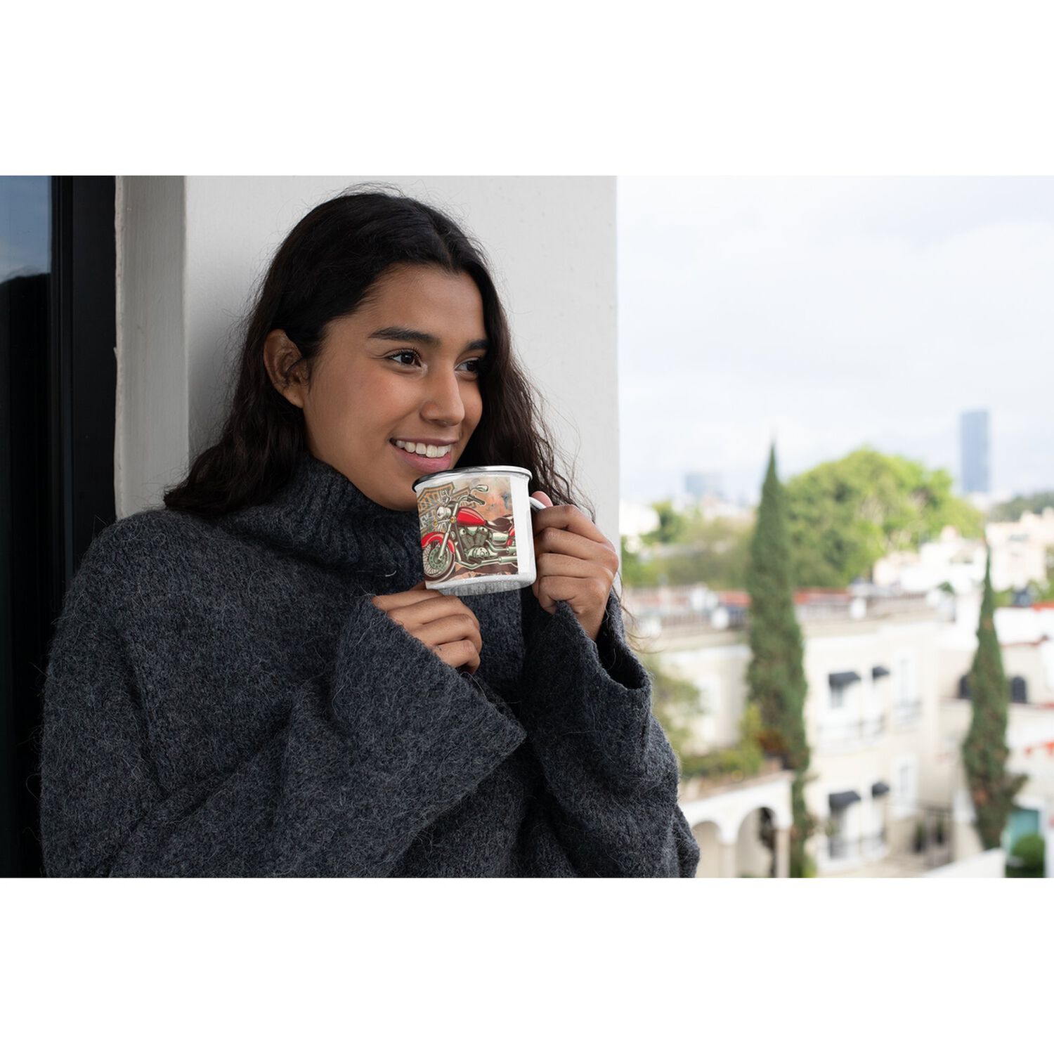 Taza Enlozada Lechera Harley Davidson Vintage image number 3.0