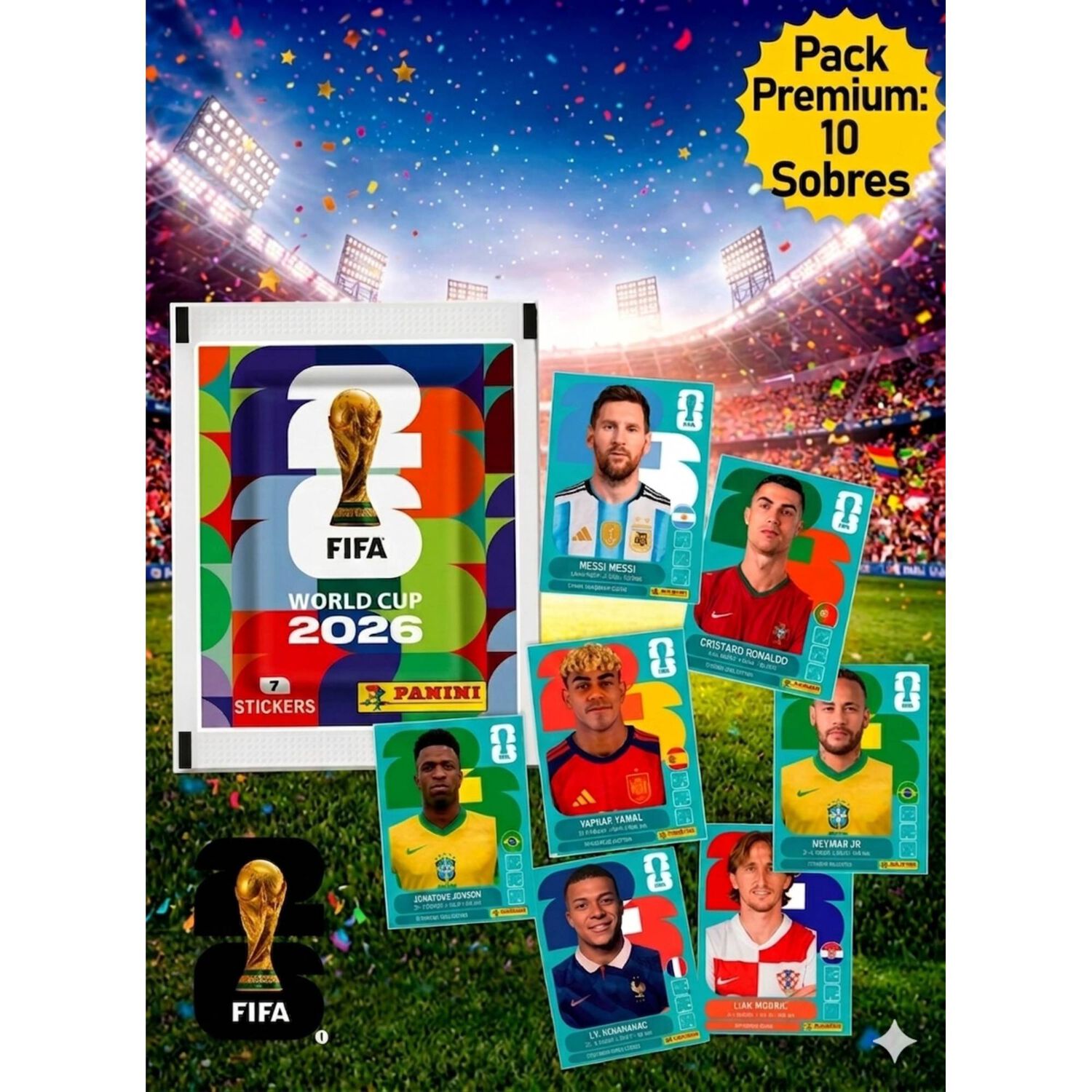 Pack 10 Sobres Panini Mundial 2026 Stickers Original image number 3.0