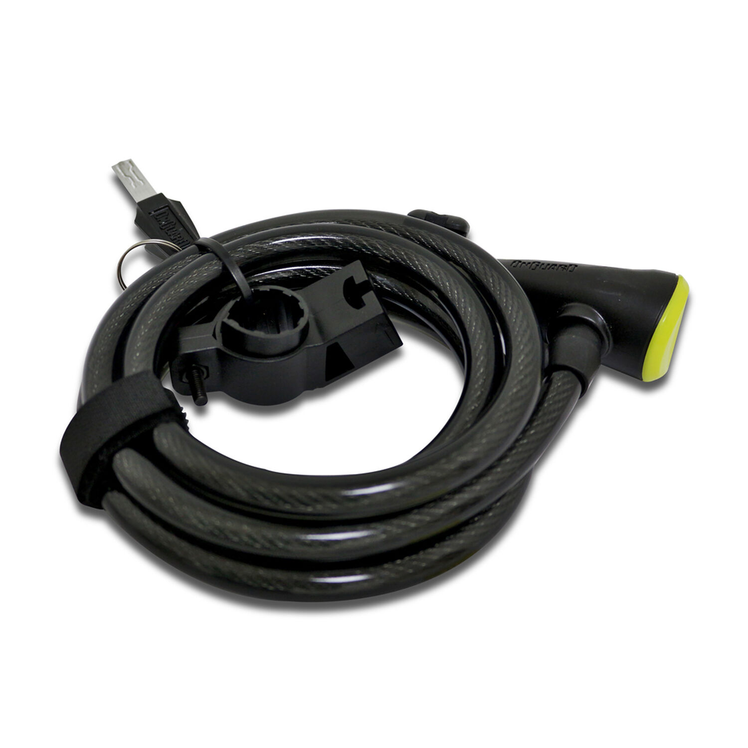 Candado On Guard Espiral Ns 180x12mm Amarillo image number 0.0